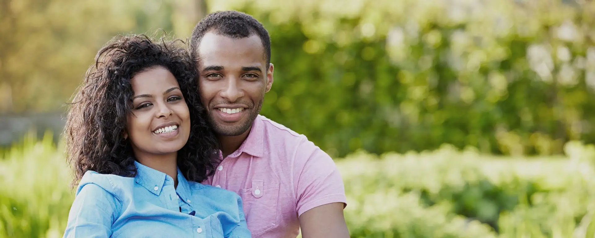 Happy couple - satisfied dental patients